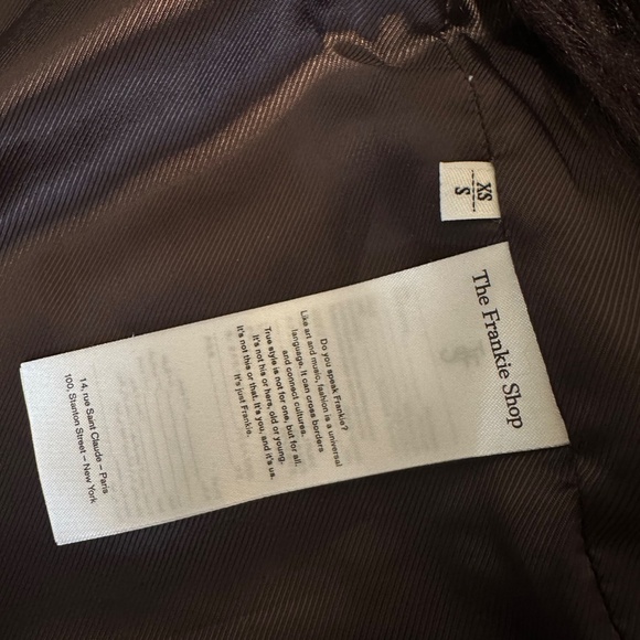 The Frankie Shop Miley faux fur coat xs - Picture 9 of 12